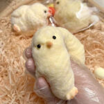 Furry Yellow Nested Duck and Chick Squishy Squeezable Stress Relief Sensory Fidget Toy - Image 9