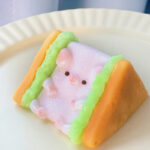 Adorable Piglet In The Middle With Two Slices Vegetables sandwich squishy - Image 4