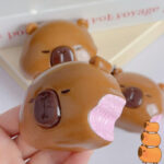Peachypuff Adorable Capybara Series Stress-Relief Squishy.  Best gift for kids. Boy and Girl