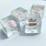 Cute Capybara Sit Inside Transparent Ice Cubes squishy