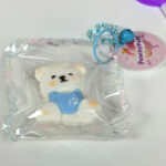 PeachyPuff Pink Big, Blue Small Cute Lina Bear Squishy - Image 4