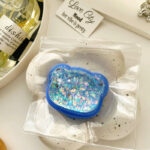 Ultra soft creamy texture blue glitter bear shape squishy - Image 2