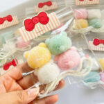 A variety of cute knitted plush bear heads Squishy - Image 3