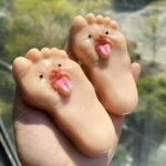 Big Foot Squeeze Toy, Handmade Soft Silicone Squeeze, Funny, Practical Joke Squishy