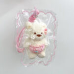 PeachyPuff Diaper wearing Teddy Bear Squishy- Pink - Image 2