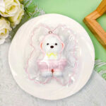 PeachyPuff Lina Bear in an overalls outfit Squishy - Image 3