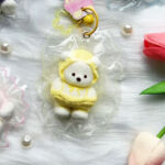 PeachyPuff Lina Bear in an overalls outfit Squishy - Image 4