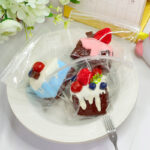 PeachyPuff Fudgy Rich Strawberry Brownie Squishy - Image 6