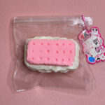 PeachyPuff Pink Sandwich biscuits Squishy