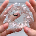 PeachyPuff Clear Crystal bubble ball Squishy with Free Syringe - Image 2