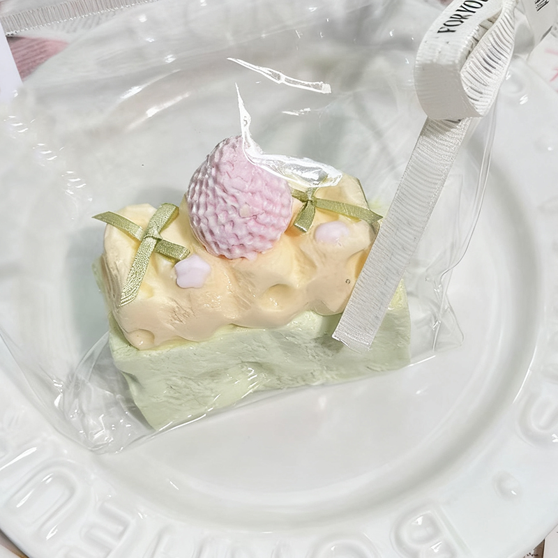 PeachyPuff Fruits Cheese Cake Squishy