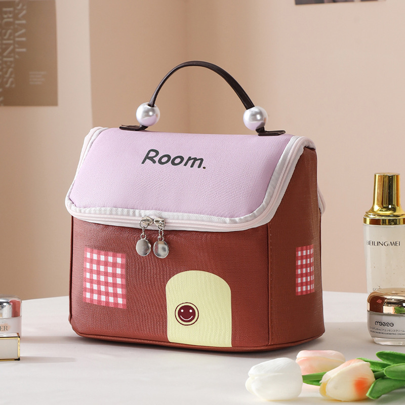 Waterproof Girl's House Makeup Bagwaterproof-girls-house-makeup-bag