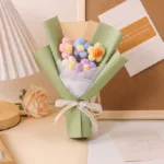 Knitted wool flowers - Image 3