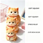 Cute Orange Cat Squishy Toy - Image 2