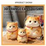 Cute Orange Cat Squishy Toy - Image 3