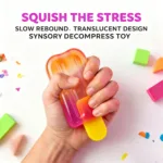 Two-tone ice cream squishy toy