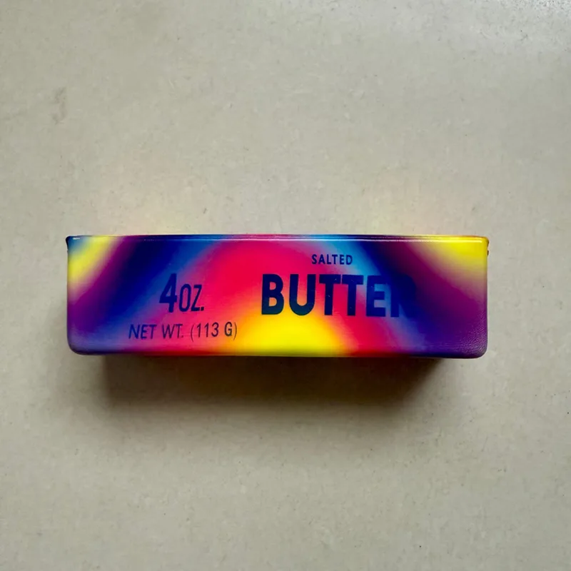 Rainbow Swirl Butter Squishy Toy