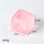 Ice Crystal Transparent Cheese Stress Relief Squishy Toy - Image 2