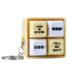 'Answer Me!' Voice Button Keychain – Funny Talking Fidget Toy