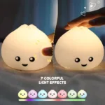Silicone Tap-Tap Night Light – Cute Bedside Lamp for Kids