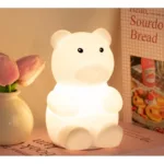 Silicone Tap-Tap Night Light – Cute Bedside Lamp for Kids