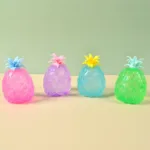 Glitter Pineapple Syrup Ball Squishy – Large Slow-Rise Stress Toy