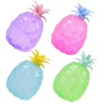 Glitter Pineapple Syrup Ball Squishy – Large Slow-Rise Stress Toy