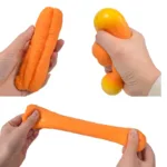 Golden Cruller Fried Dough Stick Squishy – Breakfast Squeeze Toy