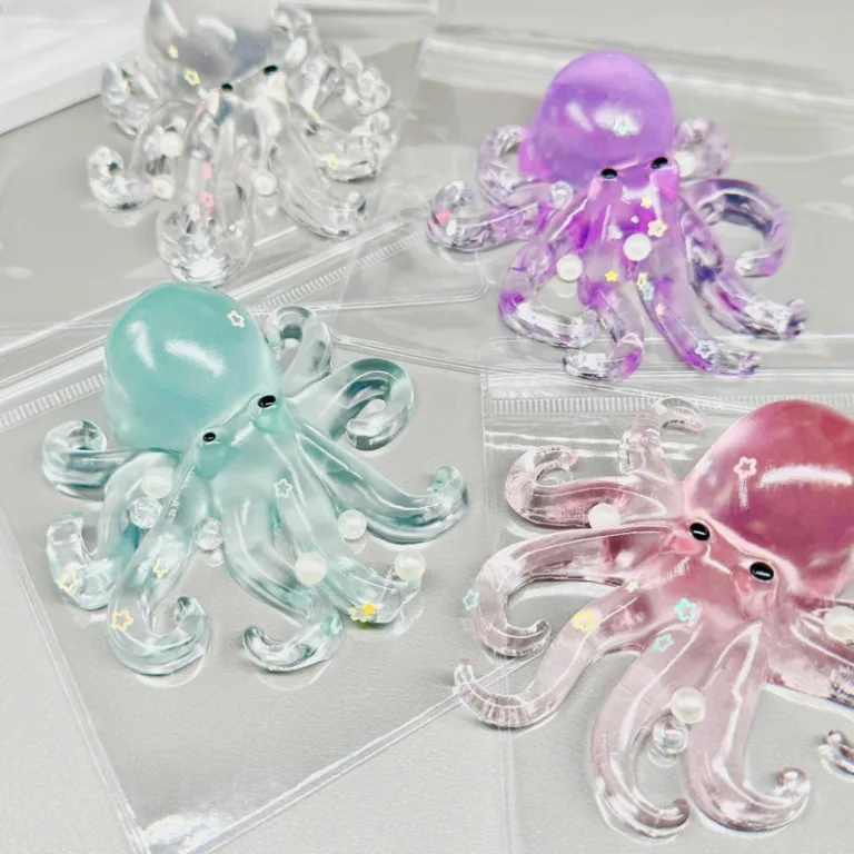 Transparent Octopus Squishy – Jelly Sea Creature Stress Toy