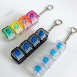 Light-Up Fidget Button Keychain – Clicky Stress Relief Gadget