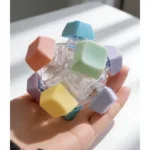 Light-Up Fidget Button Keychain – Clicky Stress Relief Gadget