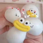 Jumbo Daifuku Mochi Squishy – Googly-Eyed Stress Ball